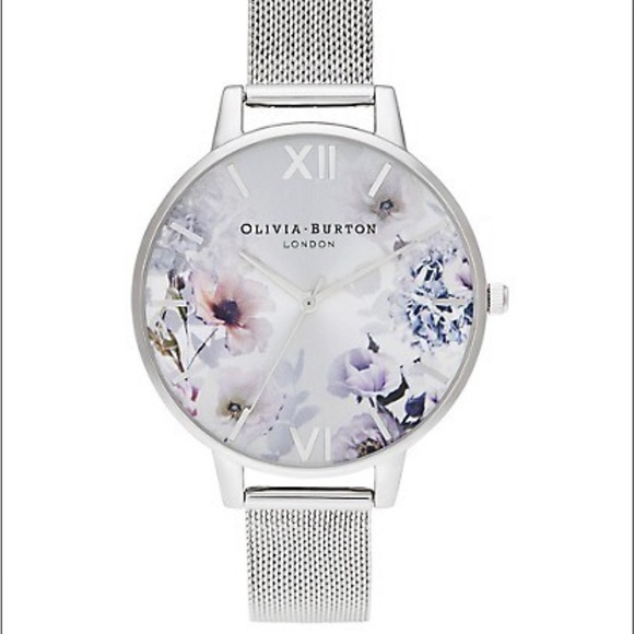 Olivia BurtonSunlight Florals Silvertone Bracelet Ladies Watch - Picture 3 of 8